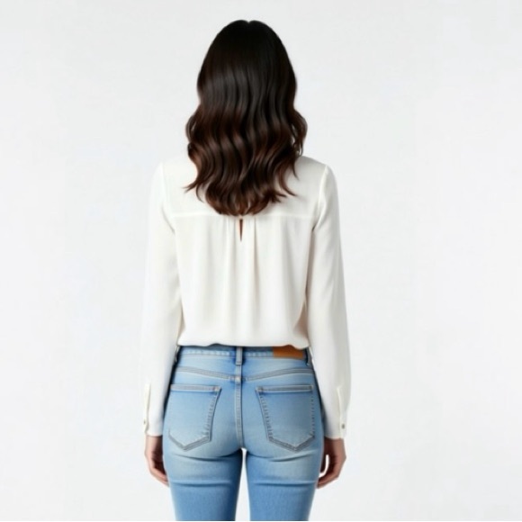 OLD NAVY Whip Cream Ruffle Top - Picture 4 of 11